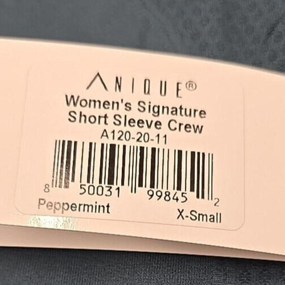ANIQUE Women's Signature Short Sleeve‎ Riding Equestrian Peppermint XS Shirt NWT - Picture 8 of 10